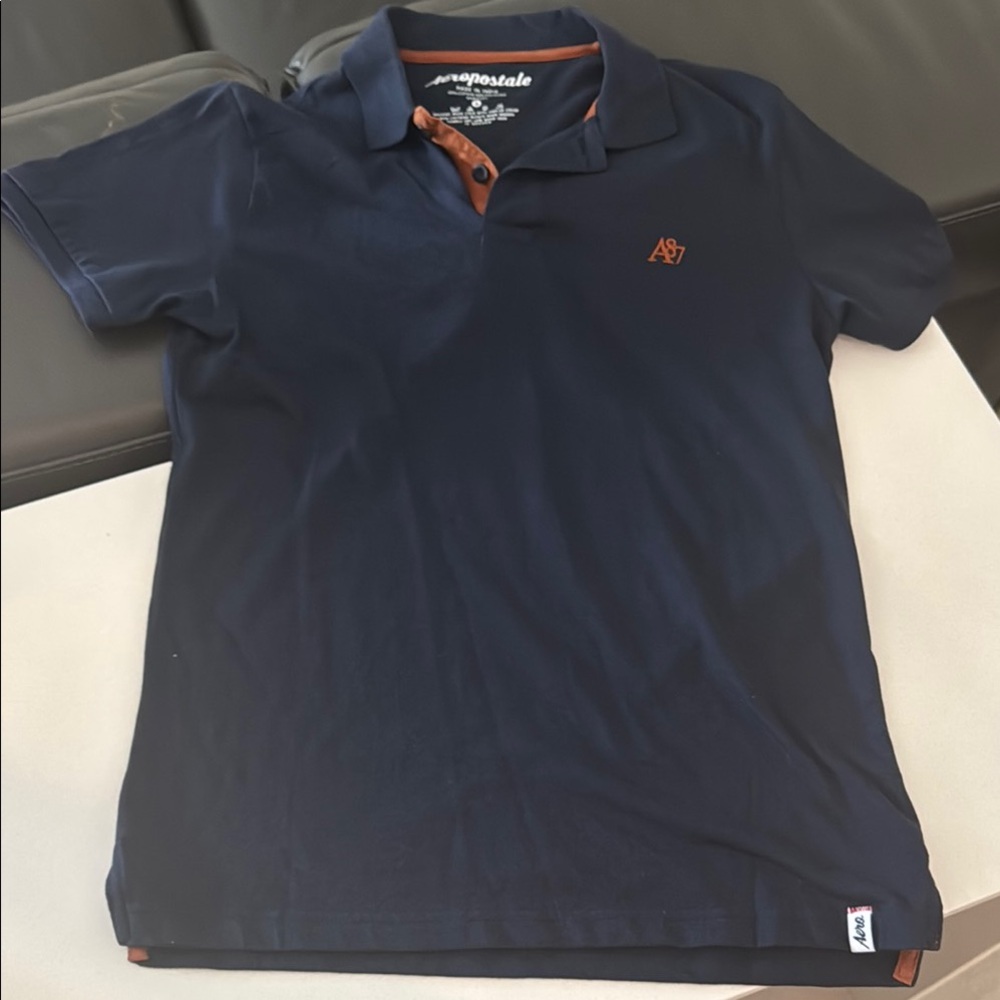 Aeropostale Blue Polo Shirt Classic Style